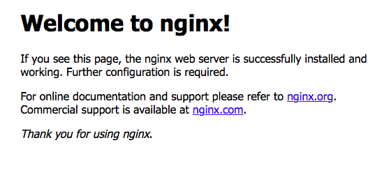 Welcome to NGINX